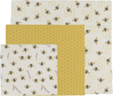 Load image into Gallery viewer, Bees Beeswax Wrap Set of 3
