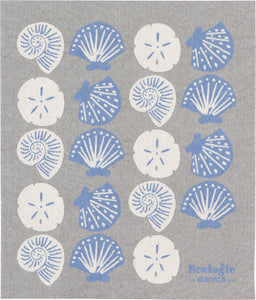 Seaside Shells Swedish Sponge Cloth