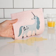 Load image into Gallery viewer, Unicorn Swedish Sponge Cloth
