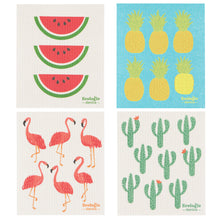 Load image into Gallery viewer, Summer Fun Swedish Dishcloths Set of 4
