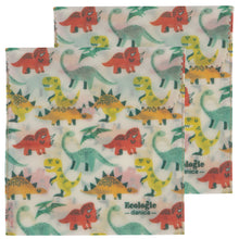 Load image into Gallery viewer, Dandy Dino Beeswax Sandwich Bag Set of 2
