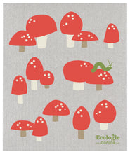 Load image into Gallery viewer, Totally Toadstools Swedish Sponge Cloth
